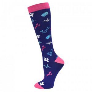 Premium Compression Sock Nurse Medical Symbols